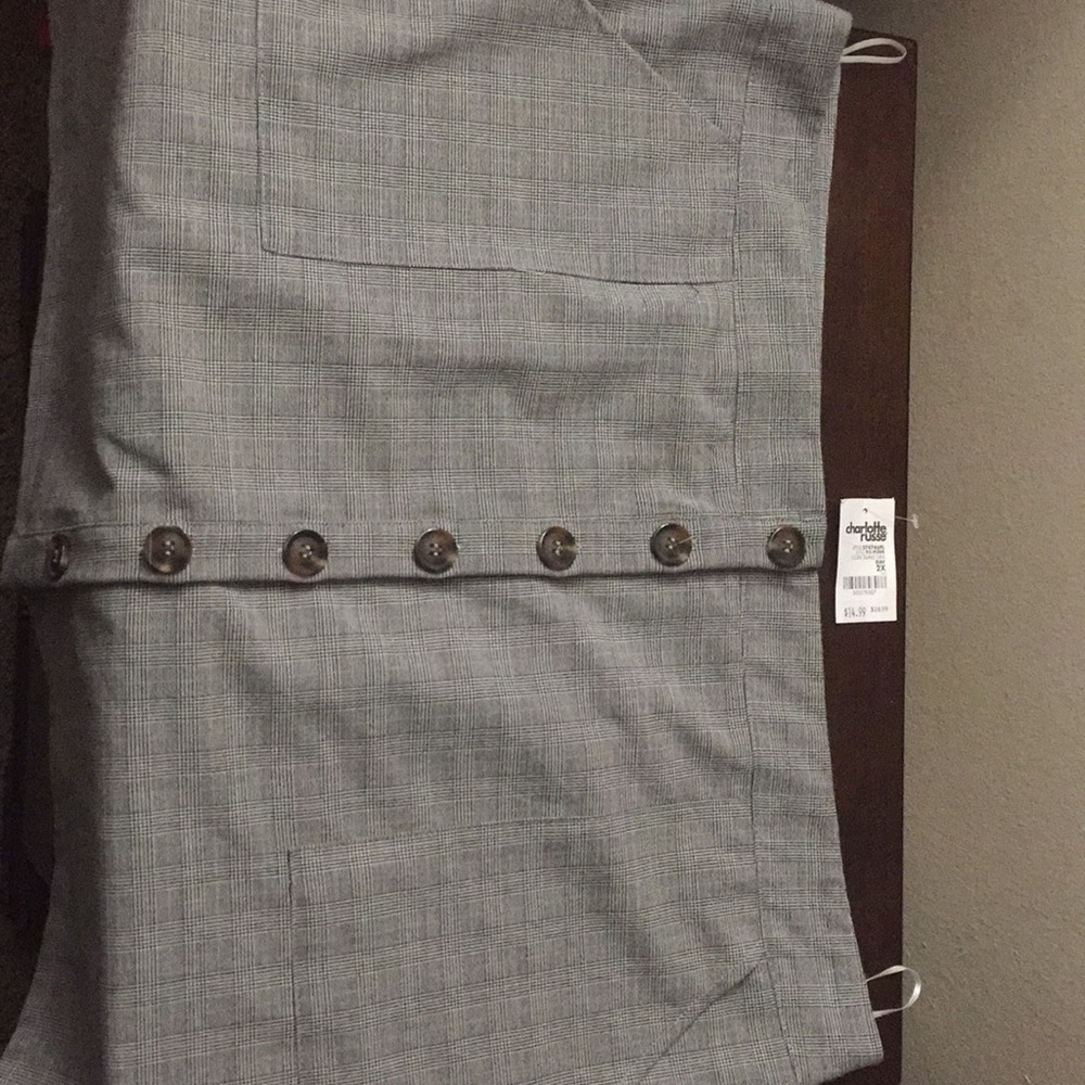 2x Charlotte Russe button up skirt. NWT